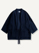 OROMEN pleated haori kimono, front flat lay