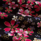 OROMEN sakura shirt side view - natural coconut buttons and double needle stitching