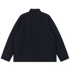 OROMEN KIMONO020 Double-Sided Striped Kimono Coat, side B back view, contrast reverse pattern, full-length haori silhouette