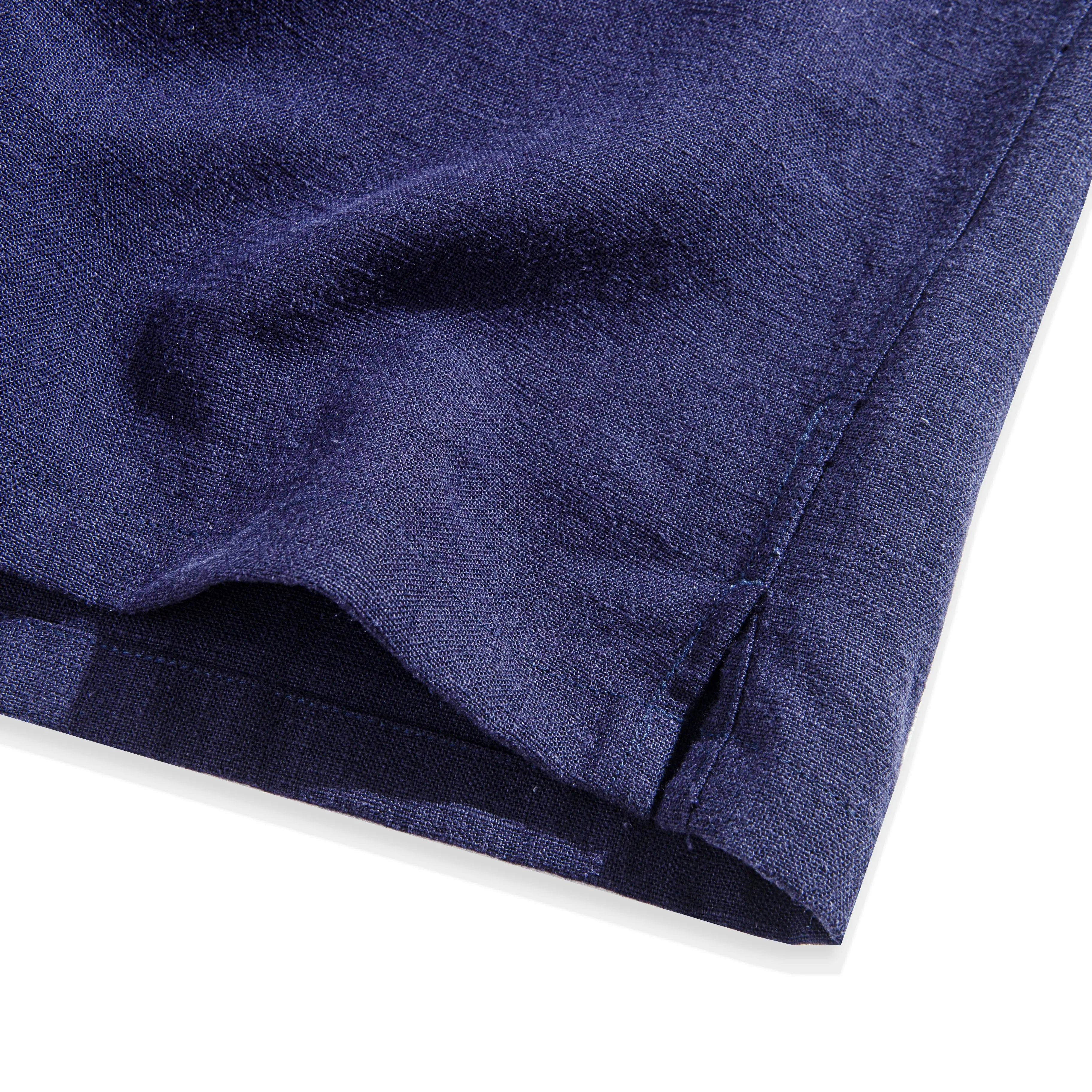 OROMEN Linen Shirt – Side Vent Detail