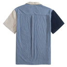 OROMEN Sky Blue Corduroy Shirt – Back Detail