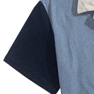  OROMEN Sky Blue Corduroy Shirt Sleeve & Cuff Detail