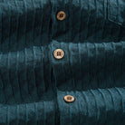 OROMEN Woven Shirt Coconut Button Detail – Diamond Texture
