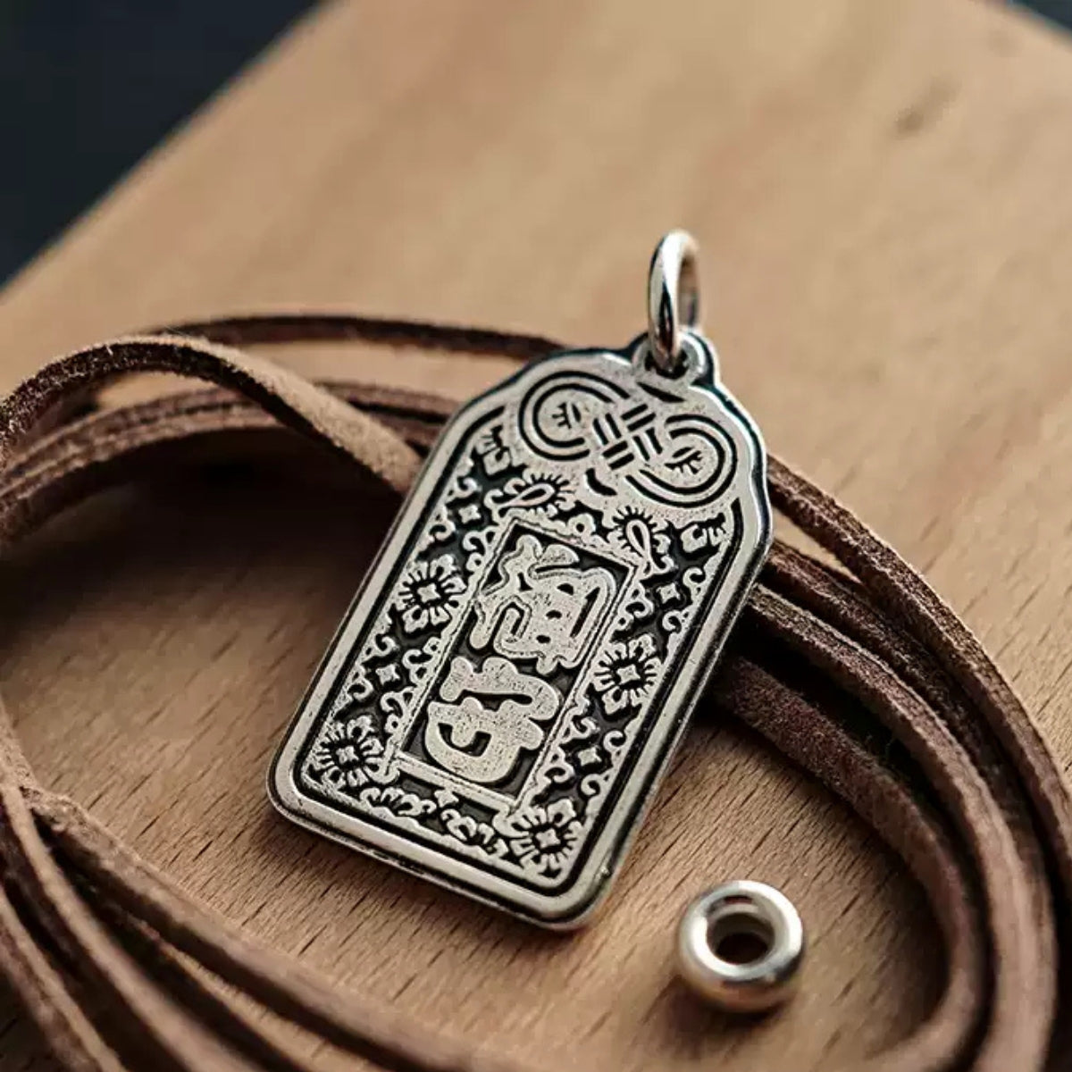 Omamori Sterling Silver Necklace – Front View
