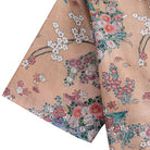 Orange colorway of Sakura cherry blossom Japanese cotton shirt