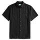 Oromen Comfort Utility Shirt in Black - Front View
