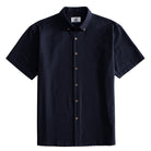 Oromen Freshwater Everyday Navy Blue Shirt - Front View