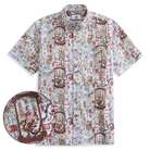 Poetic Plum Blossoms Aloha Shirt - Edo-inspired Japanese print with red plum branches
