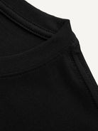 Reinforced double stitching detail along sleeves and hem of OROMEN Banana Embroidery Tee