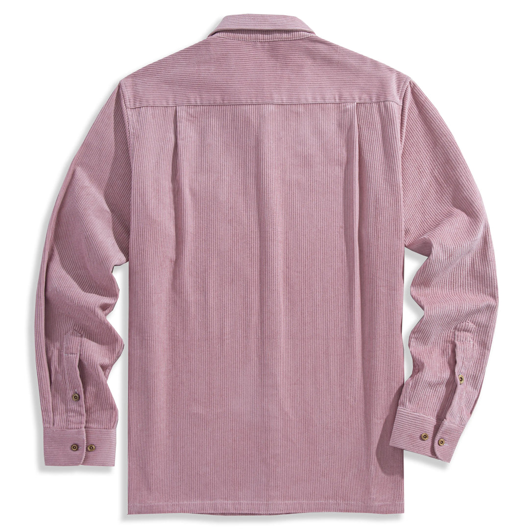 Lotus Pink Cotton Corduroy Shirt – OROMEN Lotus Pink Cotton Corduroy Shirt – OROMEN