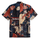 Samurai Chess Board Camp Collar Shirt – Model Wearing Full Look