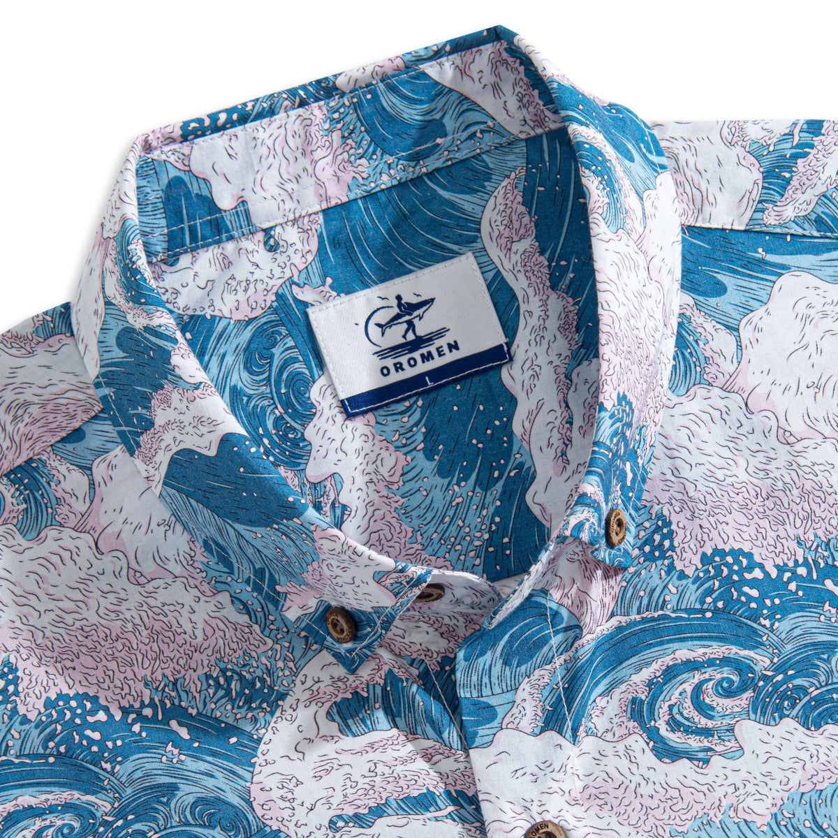 Sea of Pink Mist Shirt – Button-Down Collar Detail