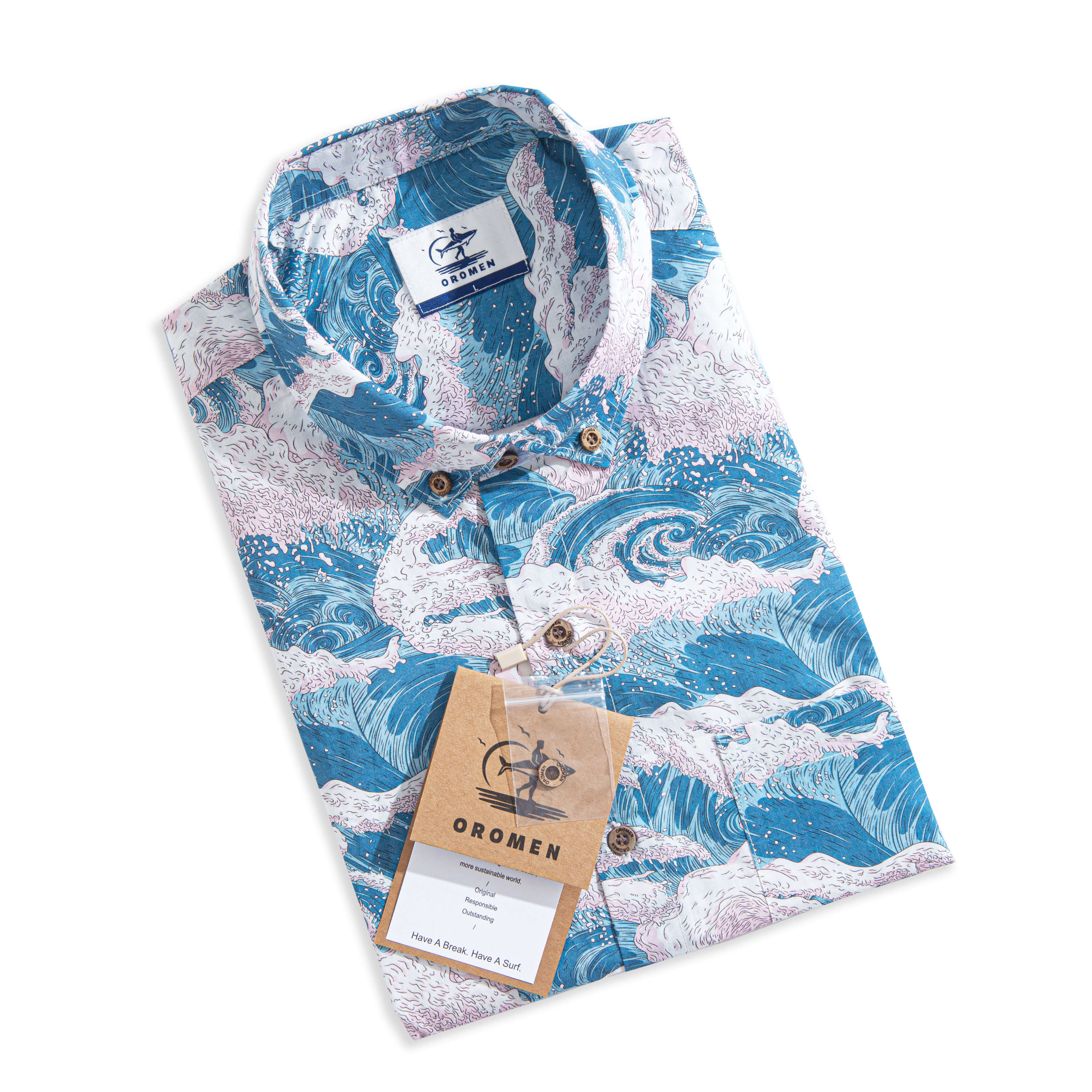 Sea of Pink Mist Shirt – Folded Flat Lay