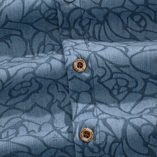 Shadow Floral Textured Shirt