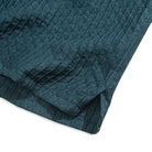 Shadow-Stripe Diamond Textured Shirt Hem Detail – OROMEN