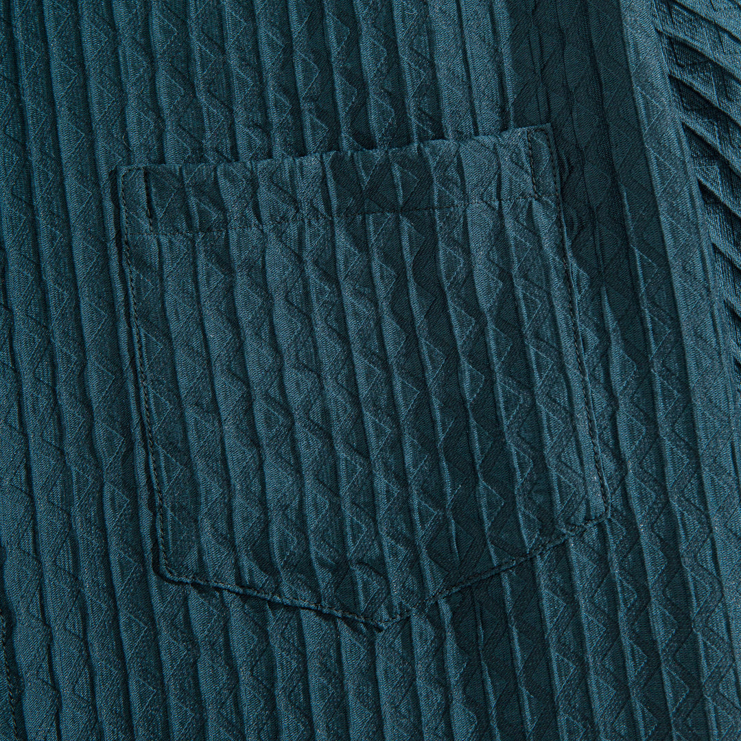 Shadow-Stripe Diamond Textured Shirt