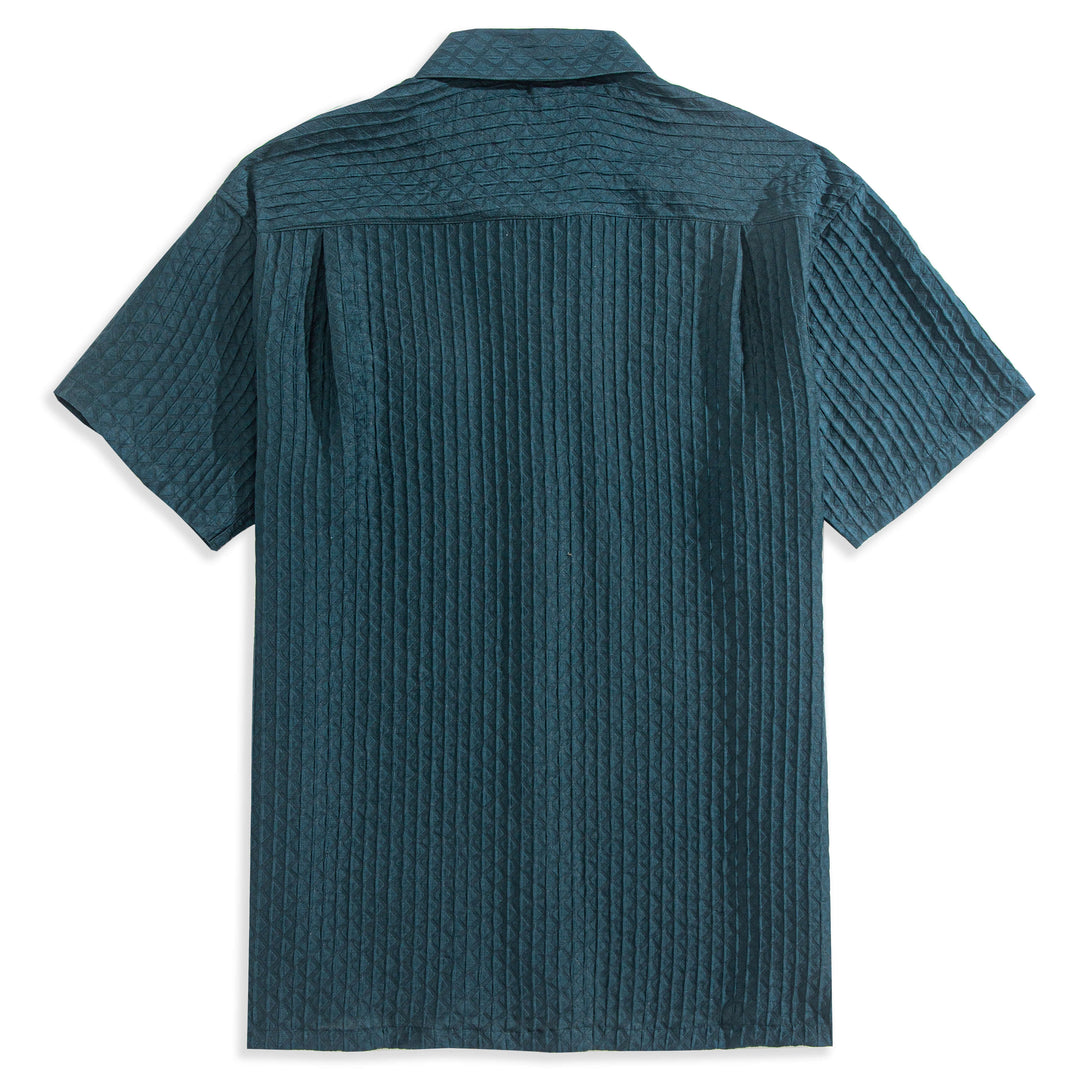 Shadow-Stripe Diamond Textured Shirt