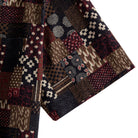 Short Sleeve Cuff Detail – OROMEN Sashiko Boro Patchwork Shirt