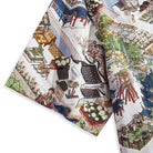 Short sleeve Courtyard Culture aloha shirt with ancient Chinese cityscape print