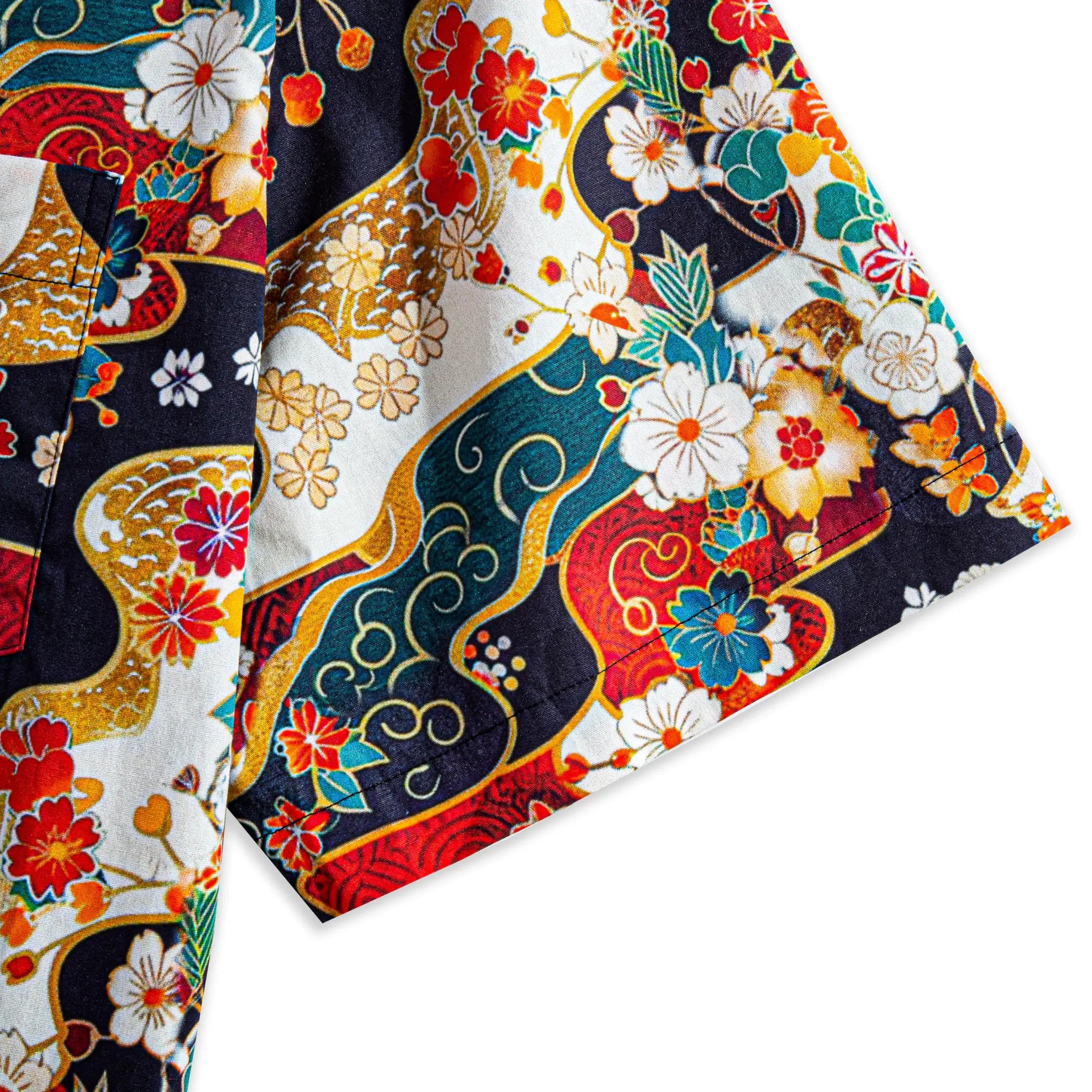 Short sleeve design of Fireworks Bloom Japanese fireworks print shirt - summer style