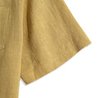 Short sleeve design of tailored linen shirt - perfect for warm weather