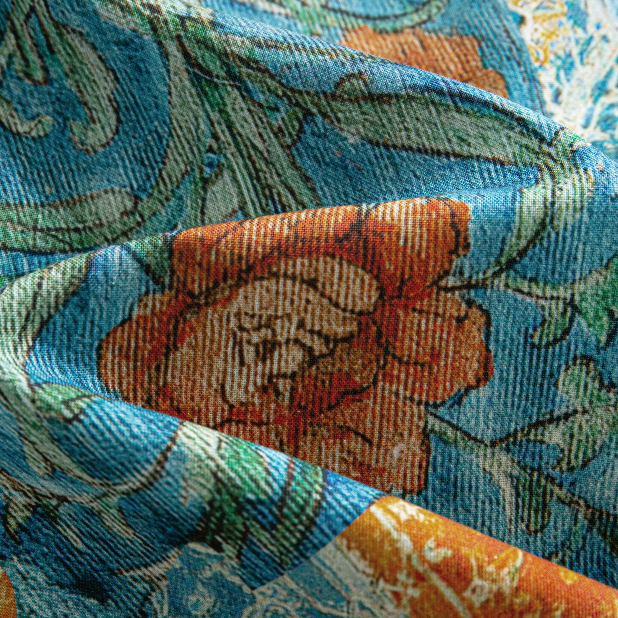 Sicilian Majolica Baroque Shirt Fabric – Italian Baroque Majolica Print