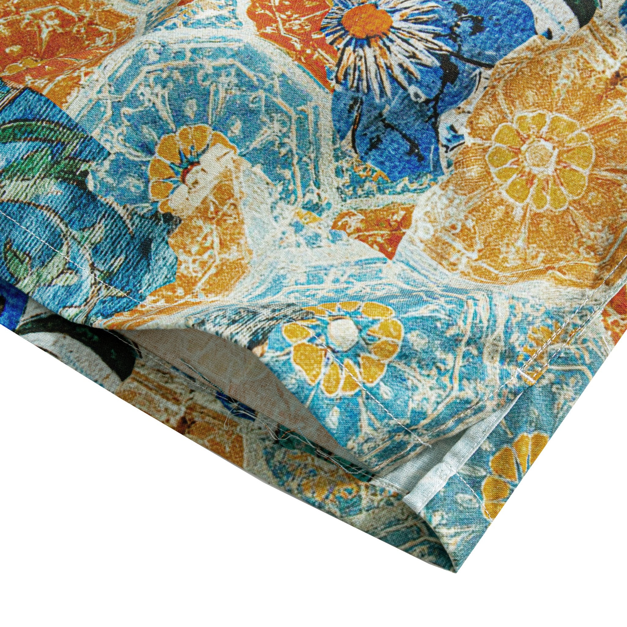 Sicilian Majolica Baroque Shirt Side View – OROMEN