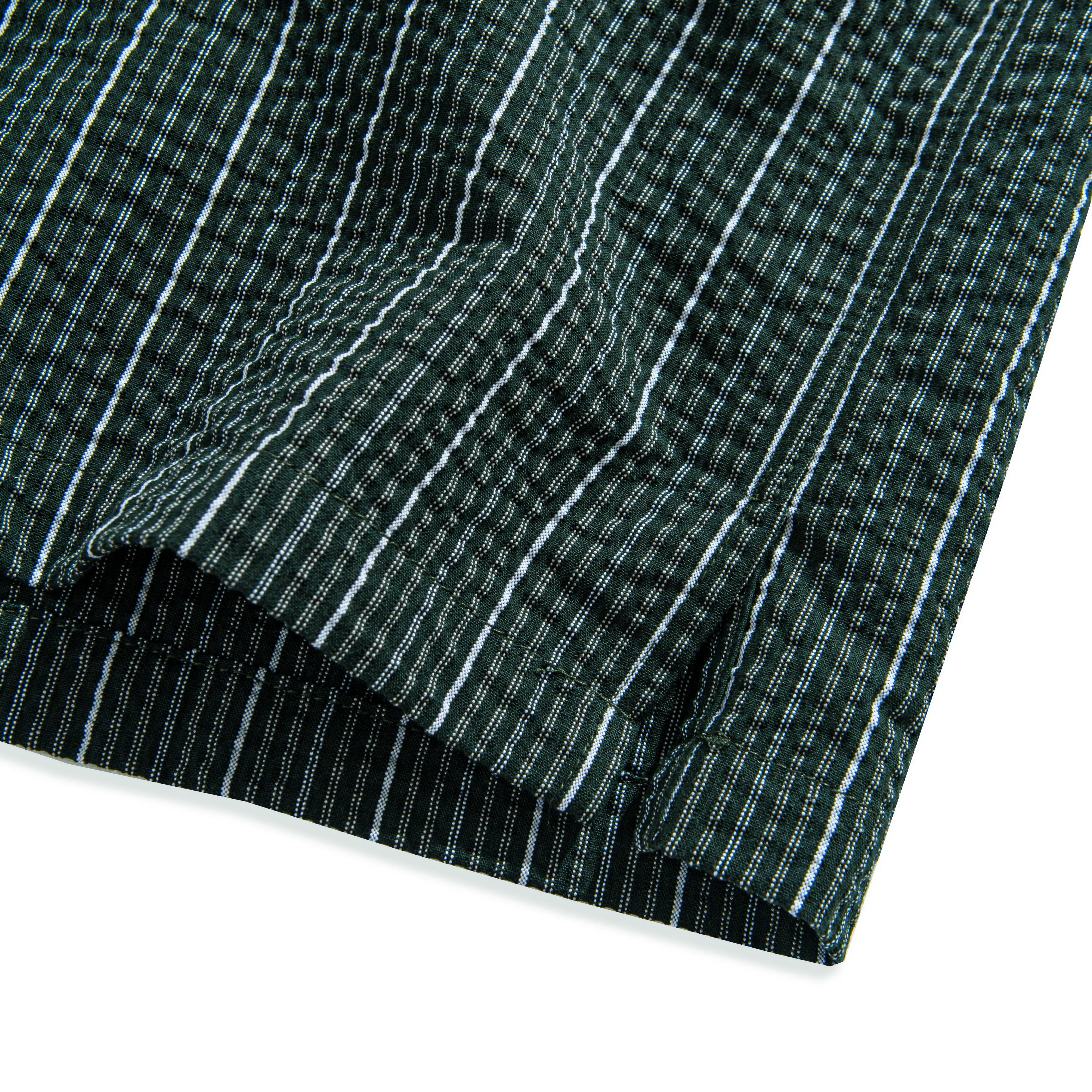 Side Vent Detail — OROMEN Seersucker Shirt Breathable Design
