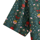Sleeve Detail – OROMEN Christmas Ambiance Patchwork Shirt