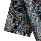 Sleeve and Side Vent Detail – OROMEN Nostalgic Paisley Hawaiian Shirt – 100% Cotton