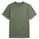 Solid Cotton T-Shirt in Green – Front View