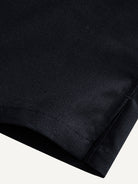 Straight hem and side vent detail on OROMEN Ink Wash Cotton-Linen Shirt