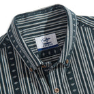 Striped Corduroy Shirt Button-Down Collar Detail – OROMEN