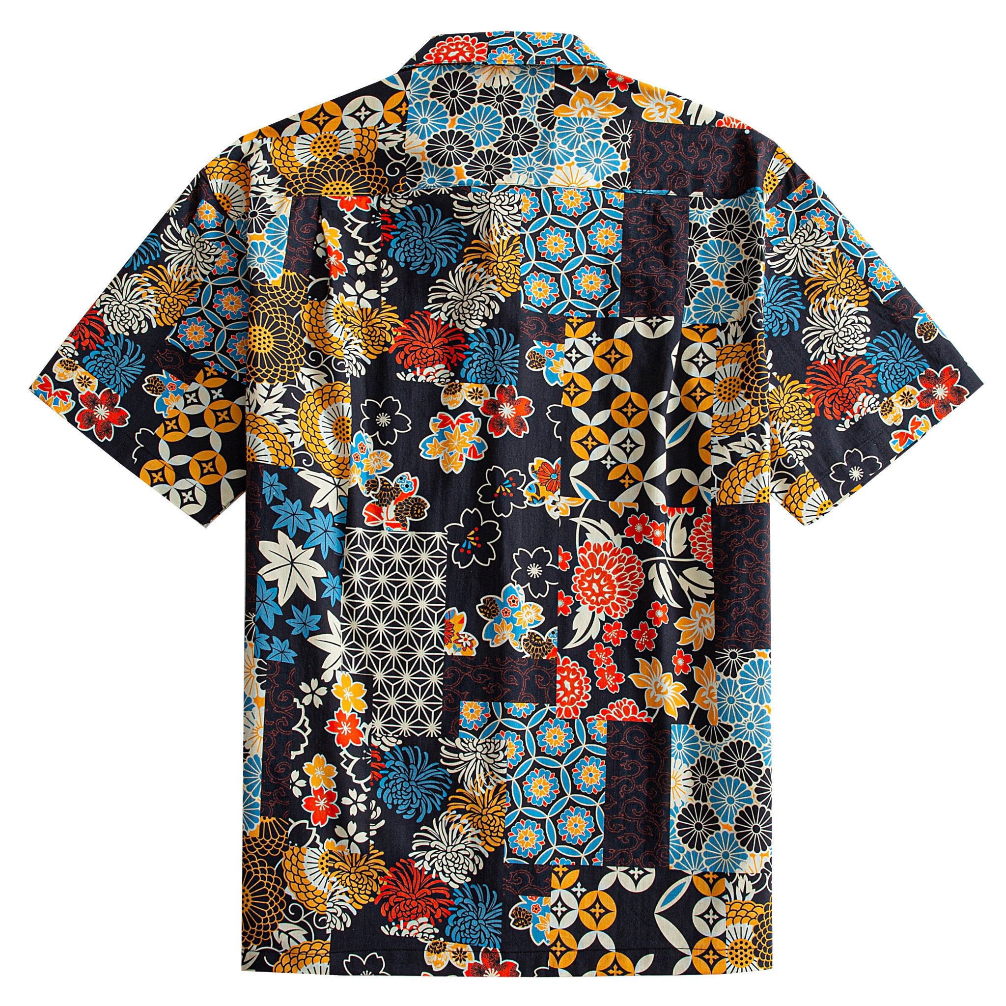 Ukiyo-e Heritage Patchwork Shirt – Back View