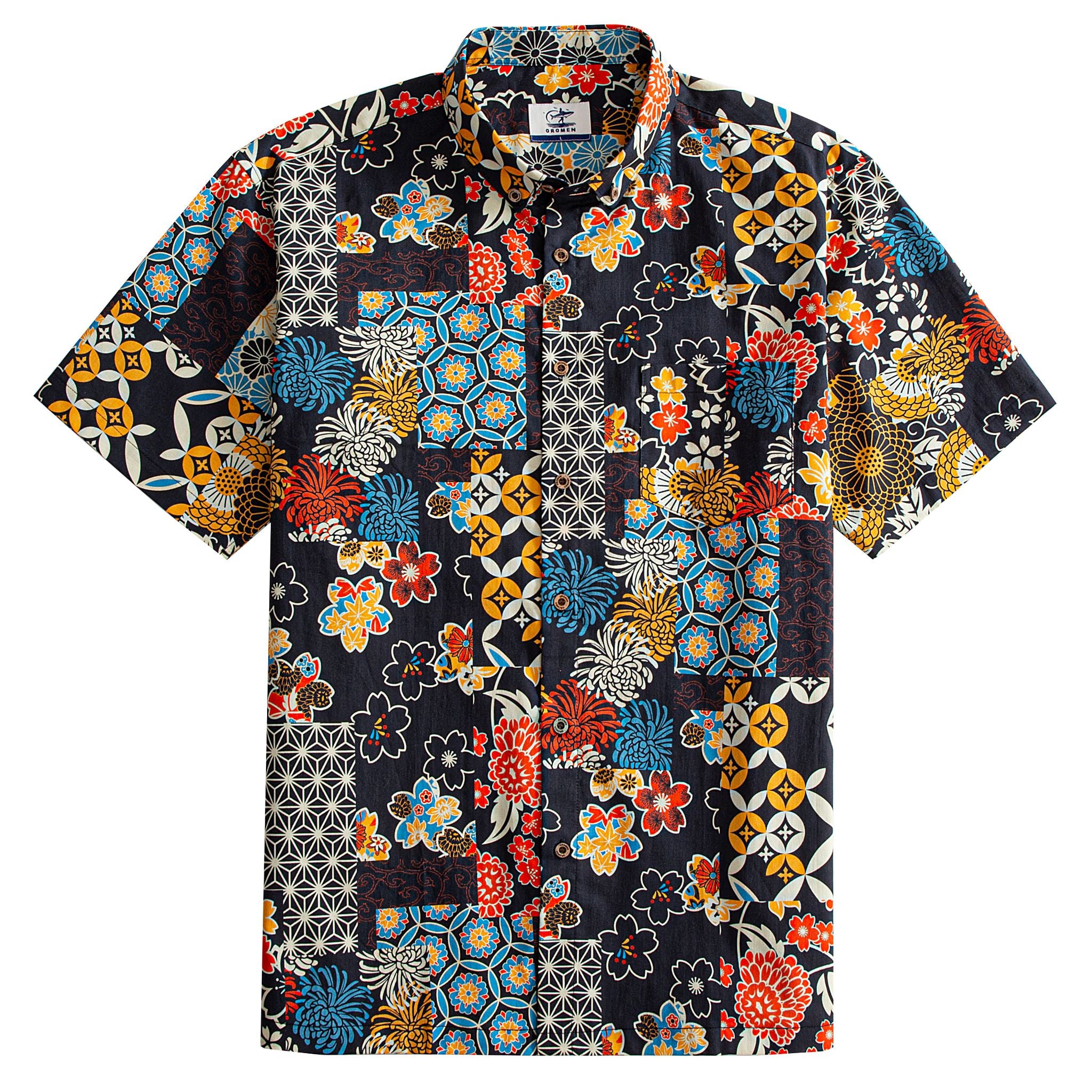 Ukiyo-e Heritage Patchwork Shirt – Front View