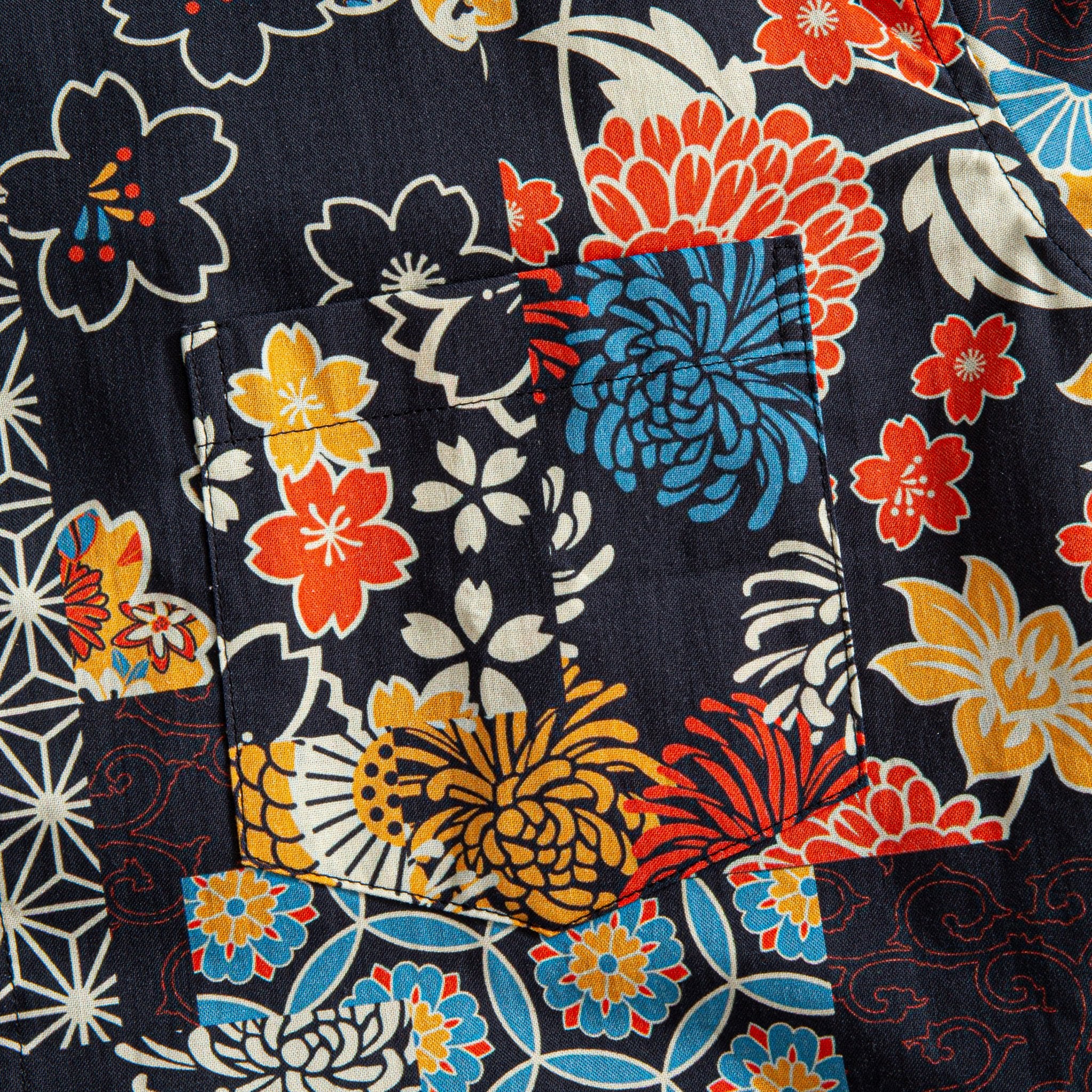 Ukiyo-e Patchwork Shirt – Chest Pocket