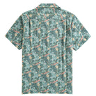 Undersea Oasis aloha shirt side vent and back pleat craftsmanship detail