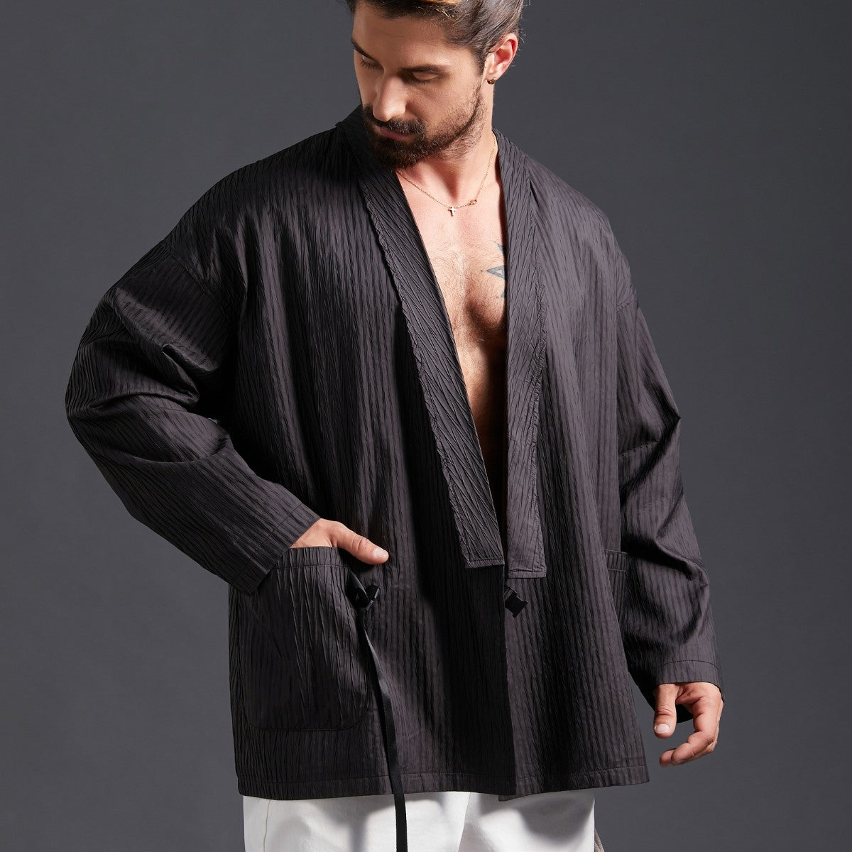 Yamamoto Pleated Haori Jacket – OROMEN