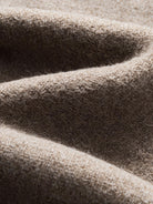 Soft stretch-knit fabric texture and weave detail of OROMEN Contrast Collar Knitted Sweater